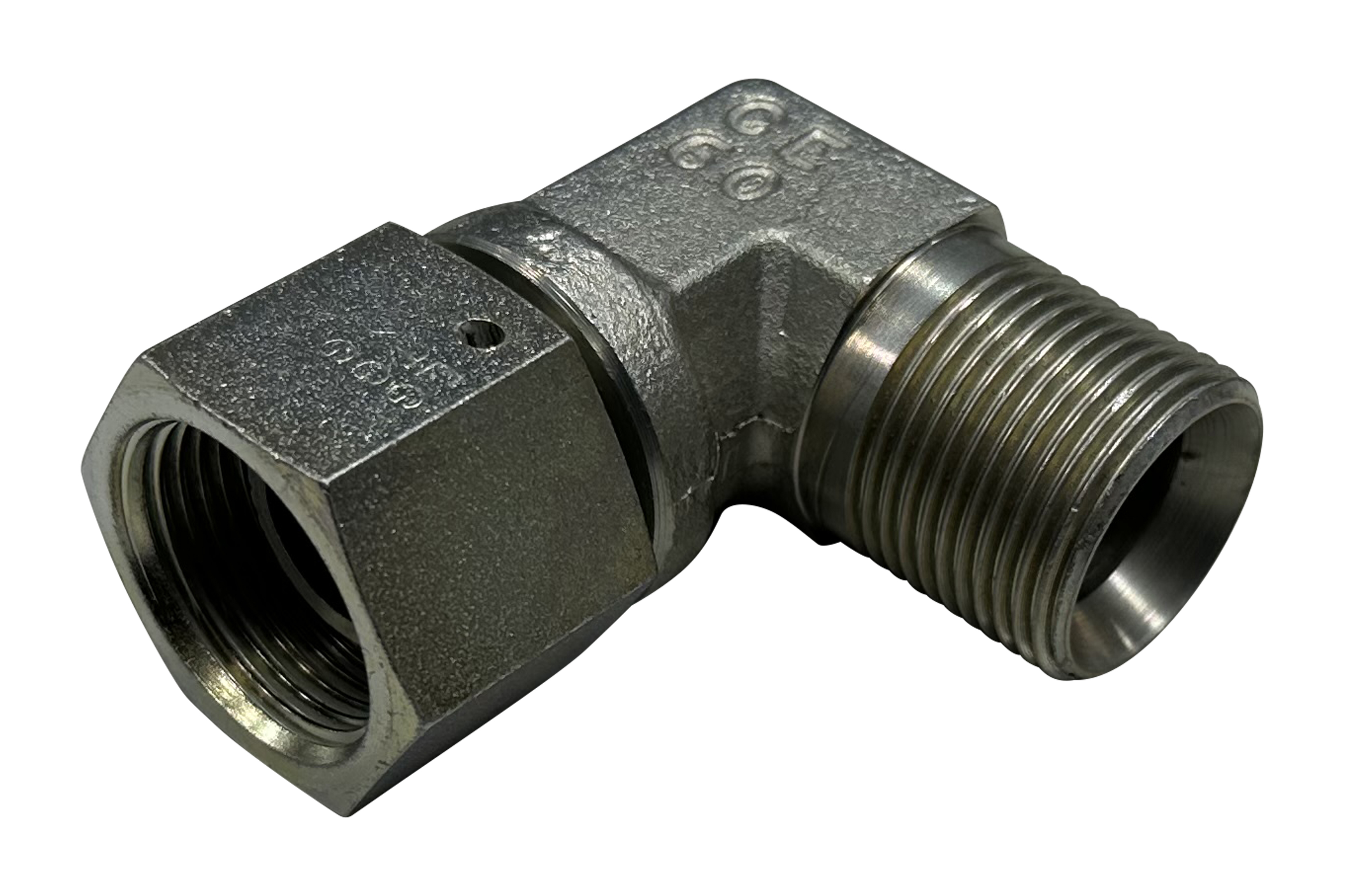 Einstellbarer Winkelstutzen 90°
bds. 1.1/2''BSP