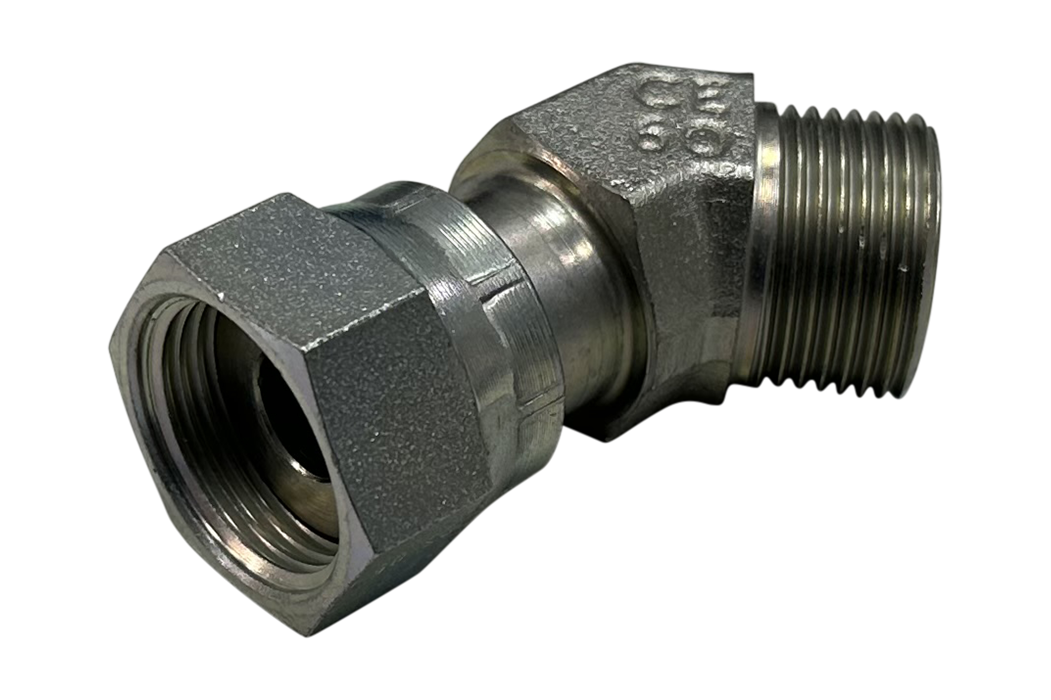 Einstellbarer Winkelstutzen 45°